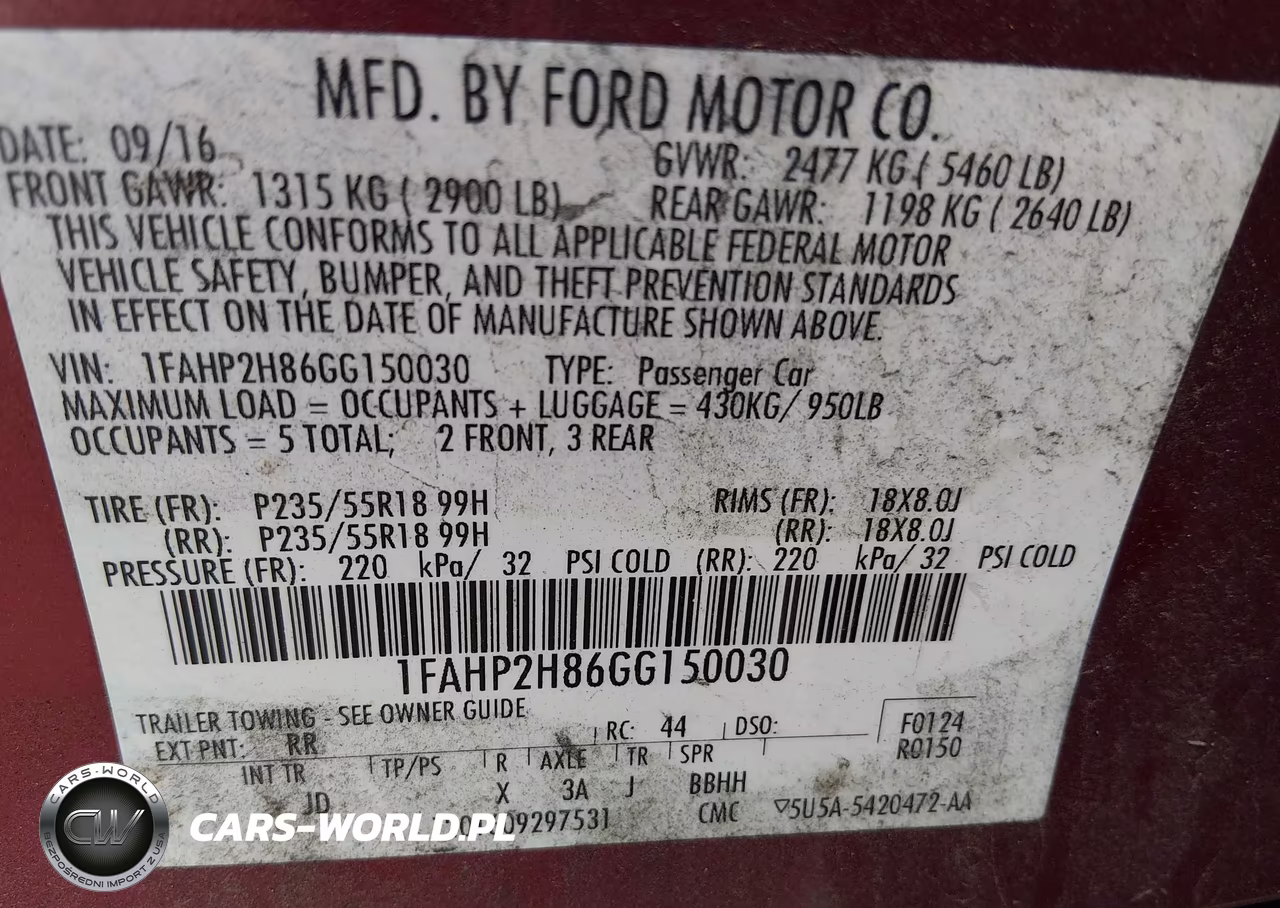 2016 Ford Taurus Sel VIN:1FAHP2H86GG150030 - 9