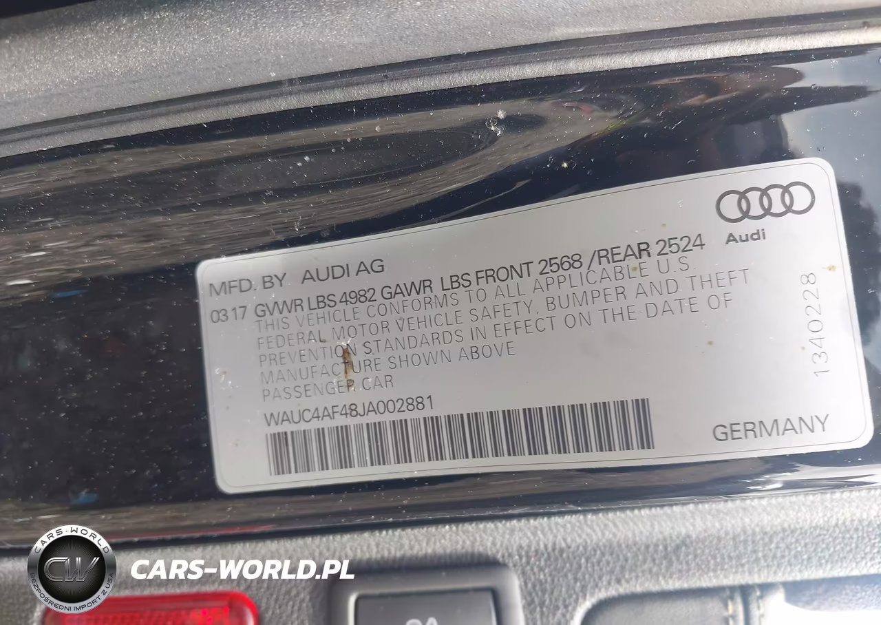 2018 Audi S4 3.0T Premium Plus VIN:WAUC4AF48JA002881 - 9