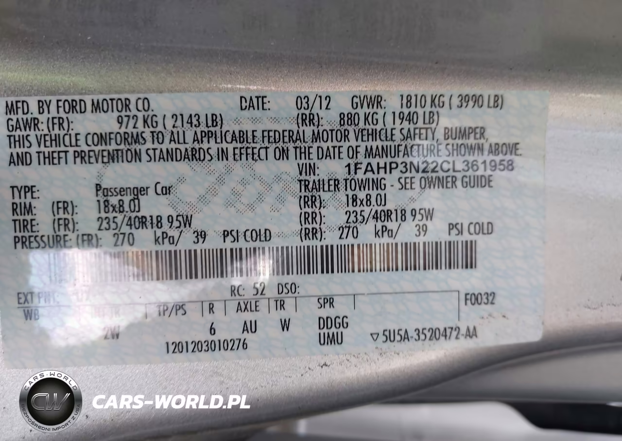 2012 Ford Focus Titanium VIN:1FAHP3N22CL361958 - 9