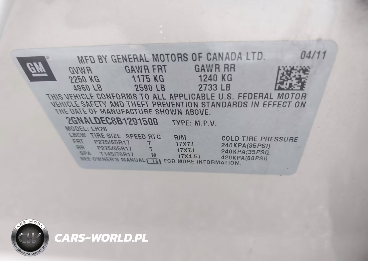 2011 Chevrolet Equinox 1Lt VIN:2GNALDEC8B1291500 - 9