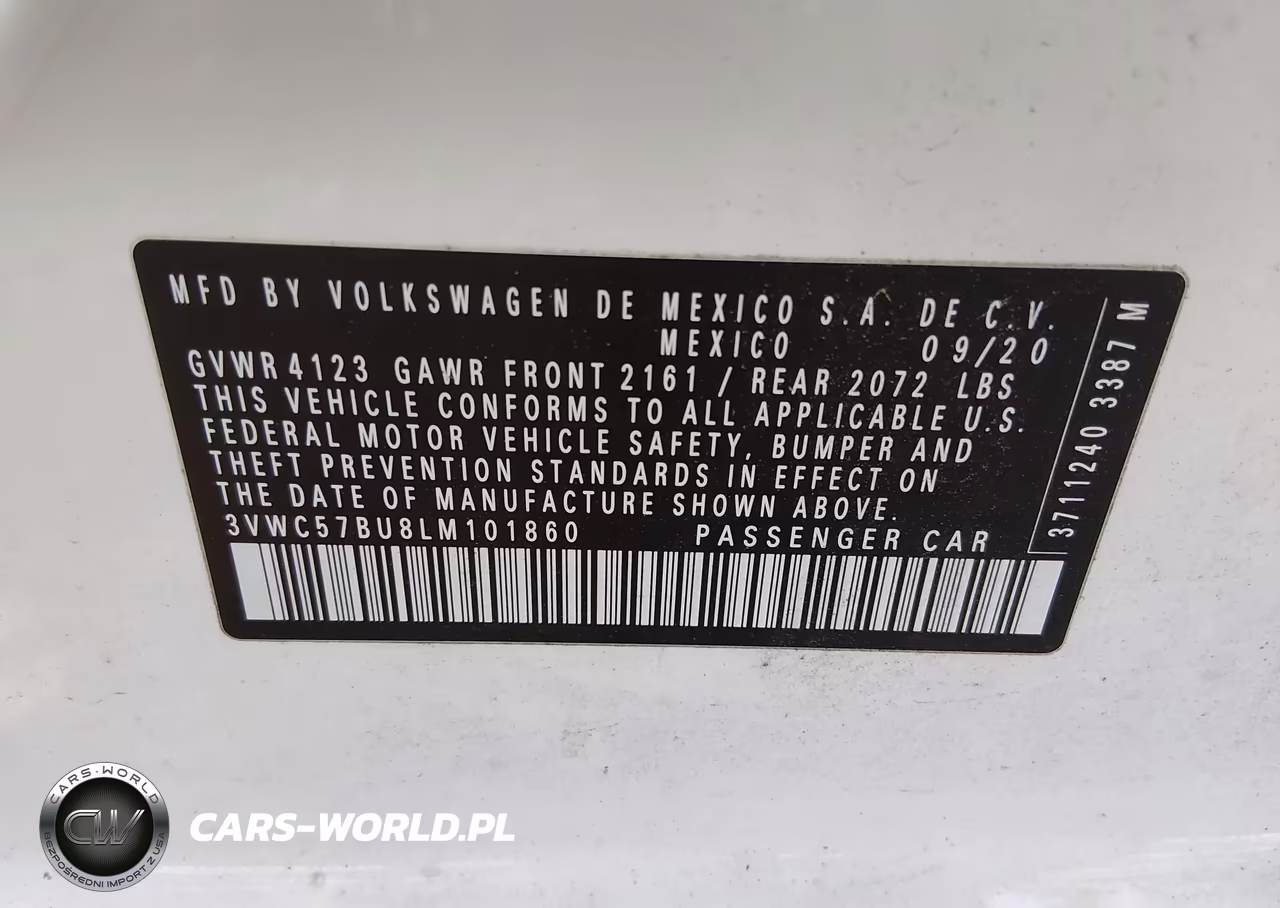 2020 Volkswagen Jetta 1.4T R-Line-1.4T S-1.4T Se VIN:3VWC57BU8LM101860 - 9
