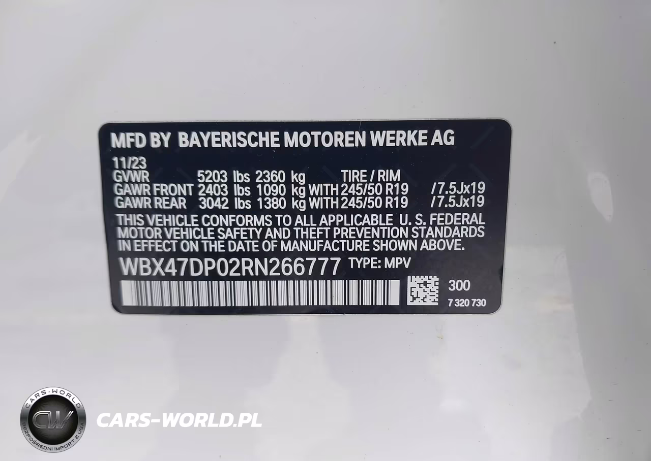 2024 BMW X3 Sdrive30I VIN:WBX47DP02RN266777 - 9