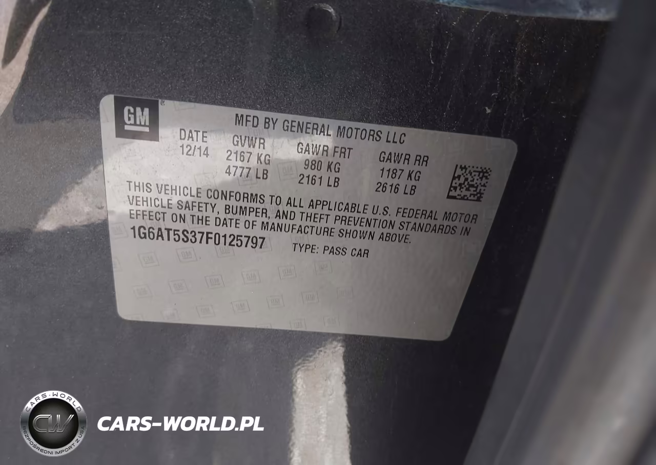 2015 Cadillac Cts Premium VIN:1G6AT5S37F0125797 - 9