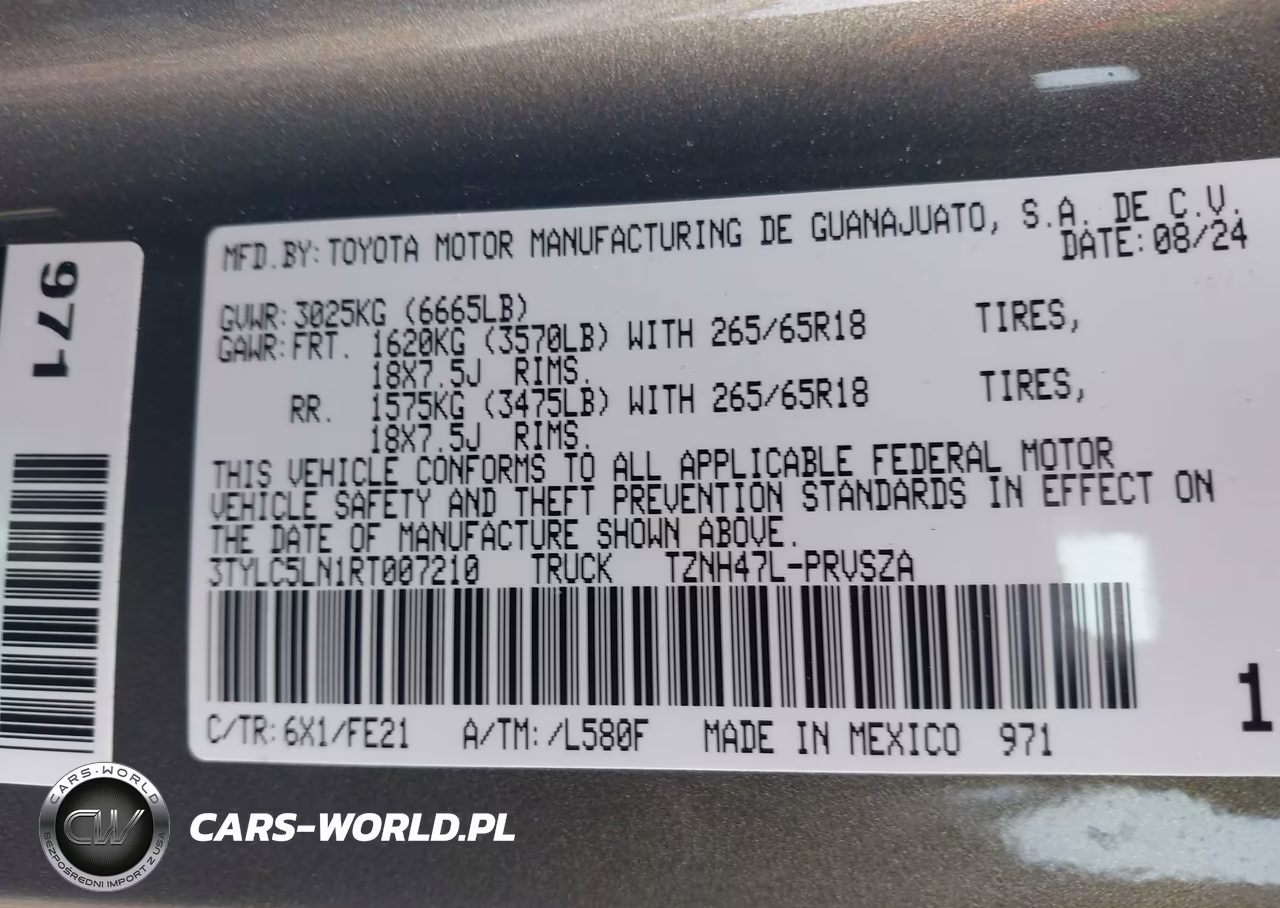 2024 Toyota Tacoma Hybrid Trd Sport 4Wd VIN:3TYLC5LN1RT007210 - 9