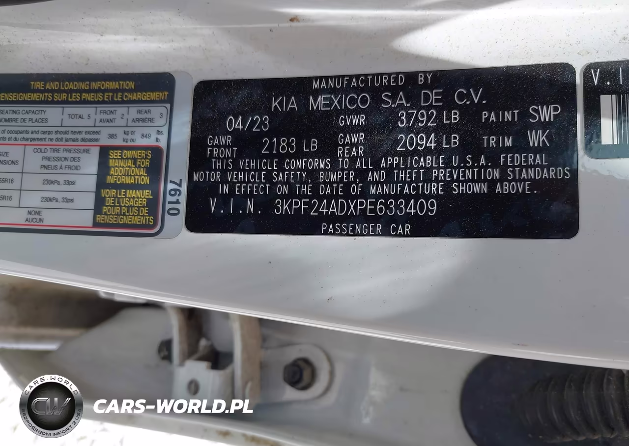 2023 Kia Forte Lxs VIN:3KPF24ADXPE633409 - 9
