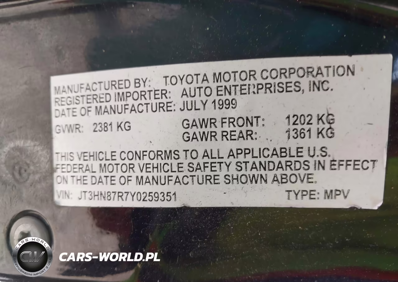 2000 Toyota 4Runner Limited VIN:JT3HN87R7Y0259351 - 9
