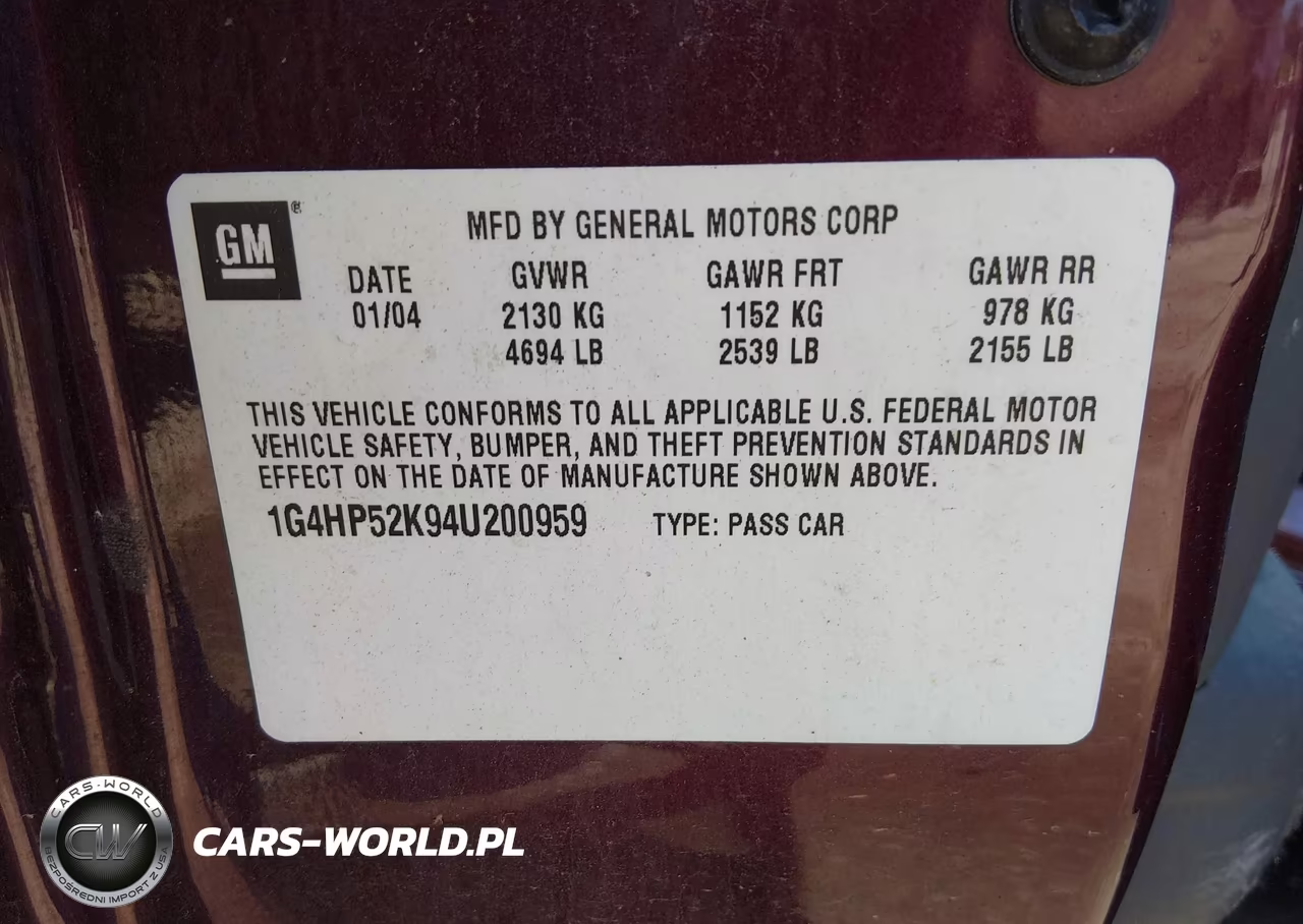 2004 Buick Lesabre Custom VIN:1G4HP52K94U200959 - 9