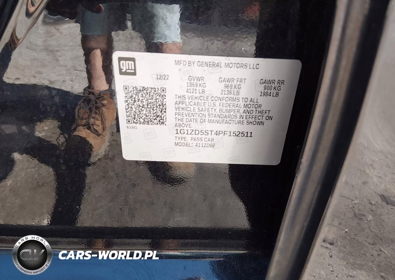 2023 Chevrolet Malibu Fwd 1Lt VIN:1G1ZD5ST4PF152511 - 9