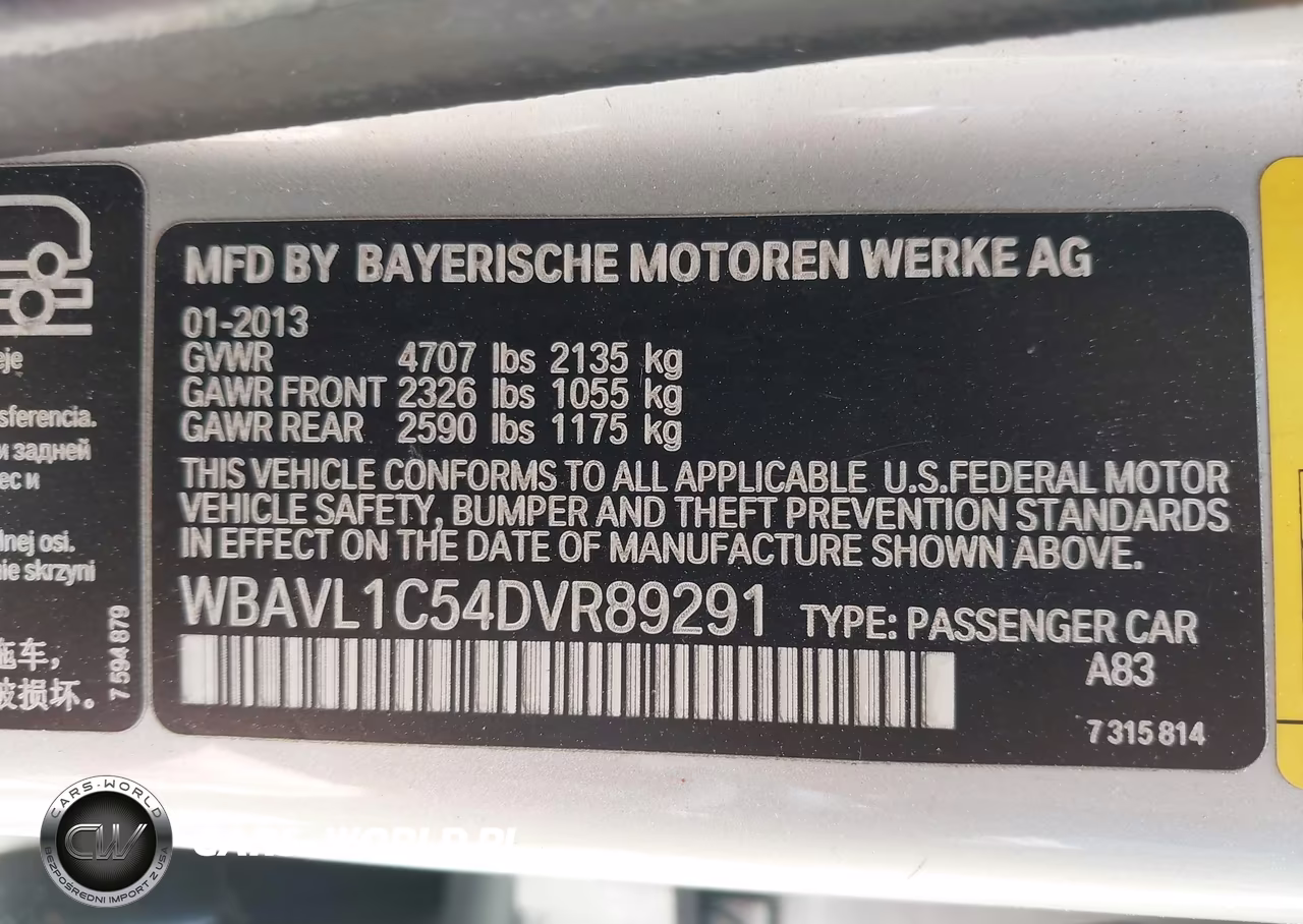 2013 BMW X1 xDrive28I VIN:WBAVL1C54DVR89291 - 9