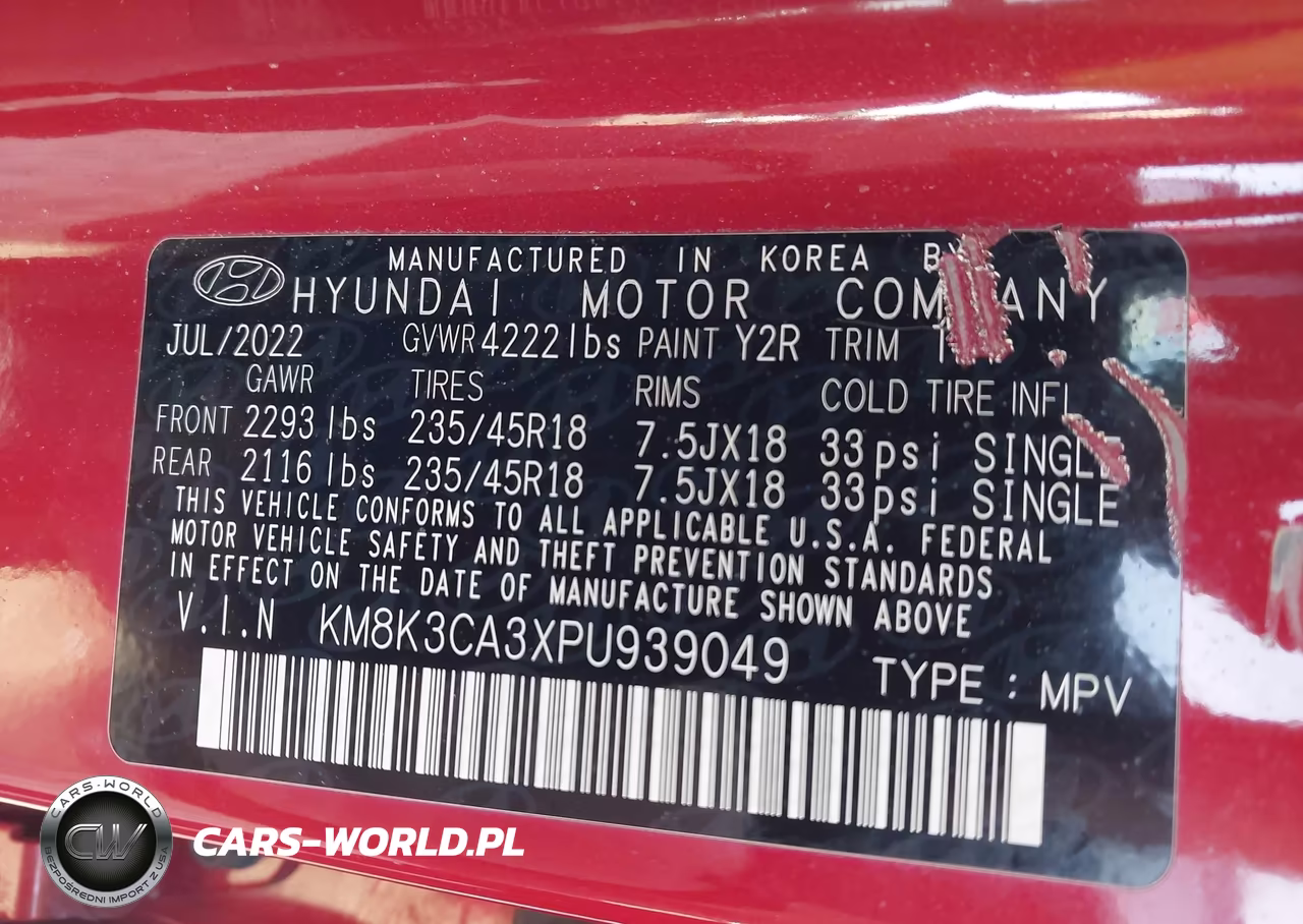 2023 Hyundai Kona N Line VIN:KM8K3CA3XPU939049 - 9