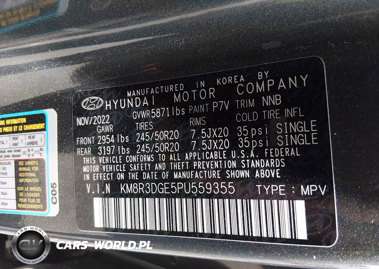 2023 Hyundai Palisade Xrt VIN:KM8R3DGE5PU559355 - 9