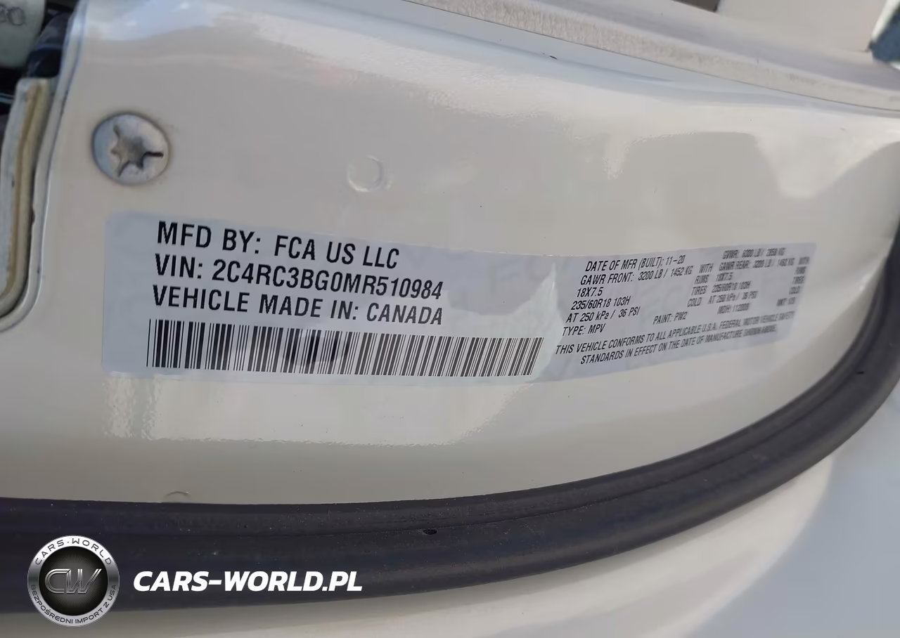 2021 Chrysler Pacifica Touring L Awd VIN:2C4RC3BG0MR510984 - 9