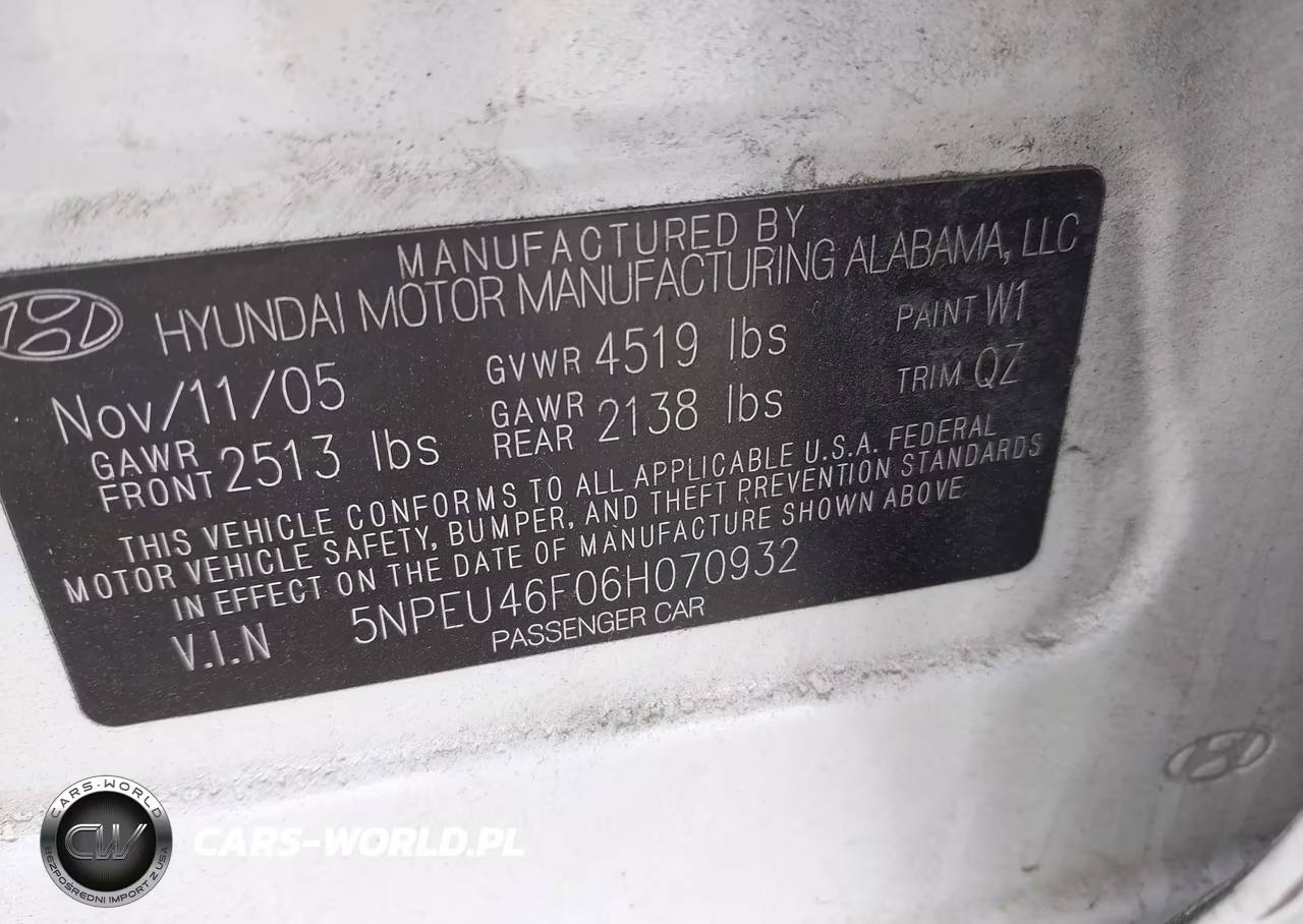 2006 Hyundai Sonata Gls V6-Lx V6 VIN:5NPEU46F06H070932 - 9
