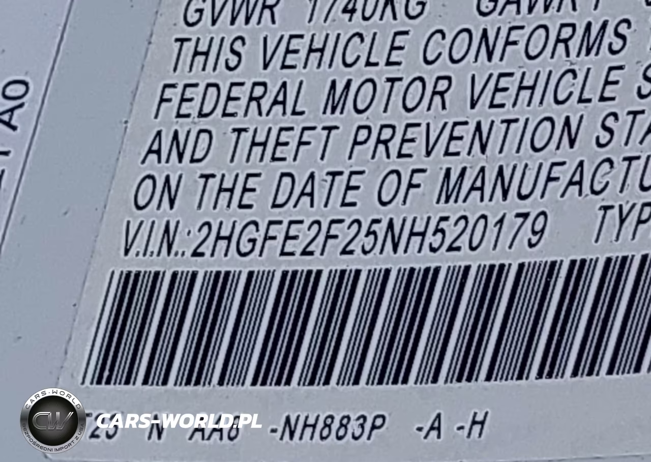 2022 Honda Civic Lx VIN:2HGFE2F25NH520179 - 9