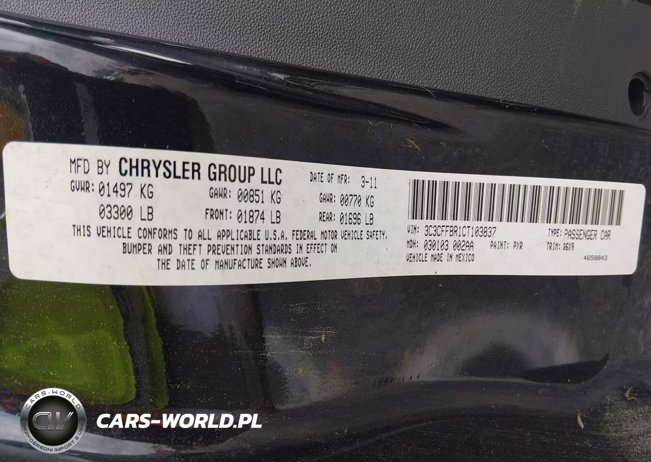 2012 Fiat 500 Sport VIN:3C3CFFBR1CT103837 - 9