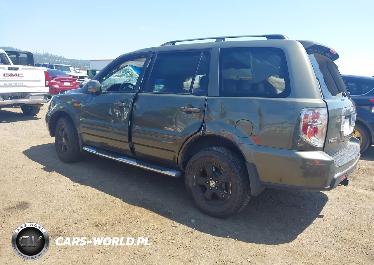 2006 Honda Pilot Ex-L VIN:2HKYF18686H515890 - 3