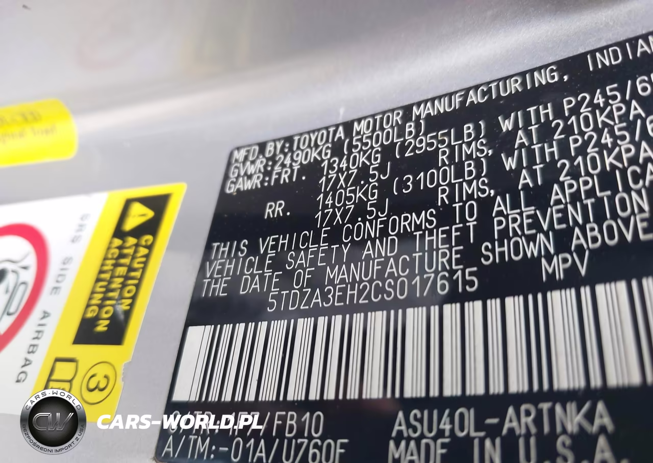2012 Toyota Highlander VIN:5TDZA3EH2CS017615 - 9