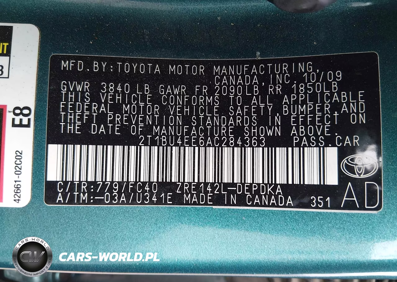 2010 Toyota Corolla Le VIN:2T1BU4EE6AC284363 - 9