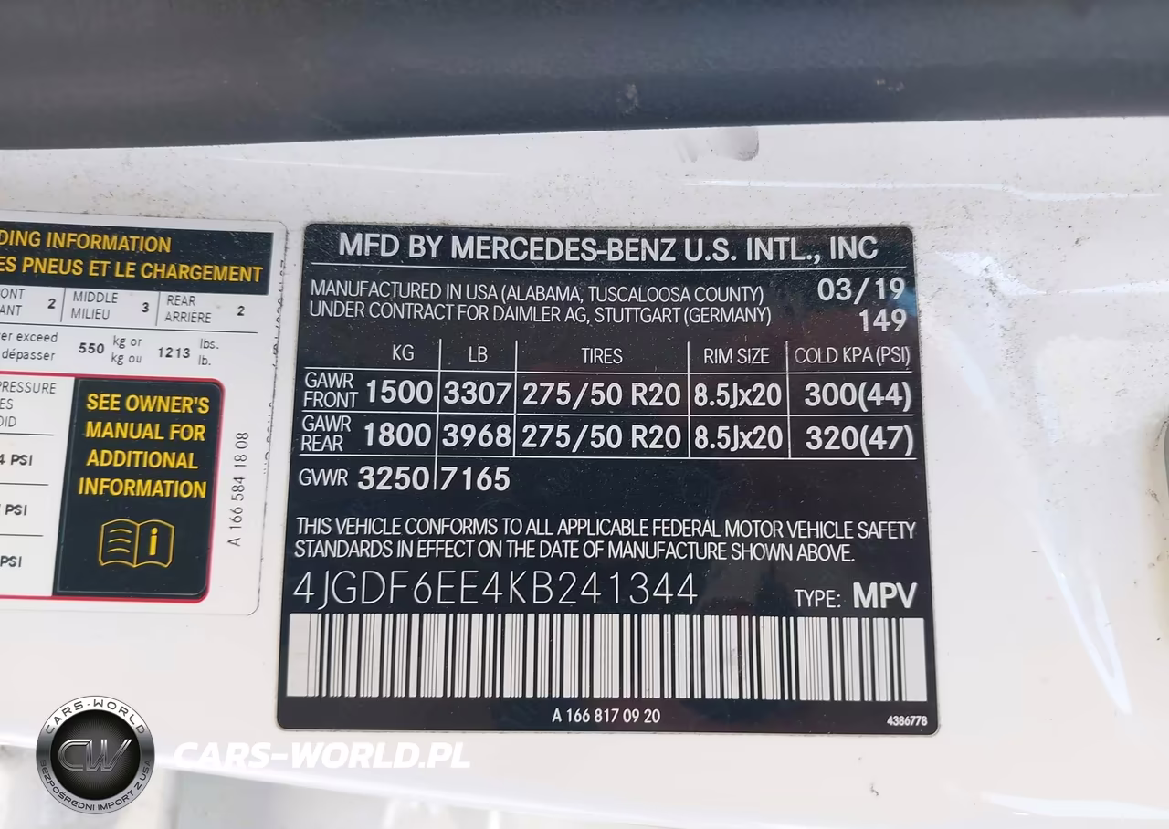 2019 Mercedes-Benz Gls 450 4Matic VIN:4JGDF6EE4KB241344 - 9