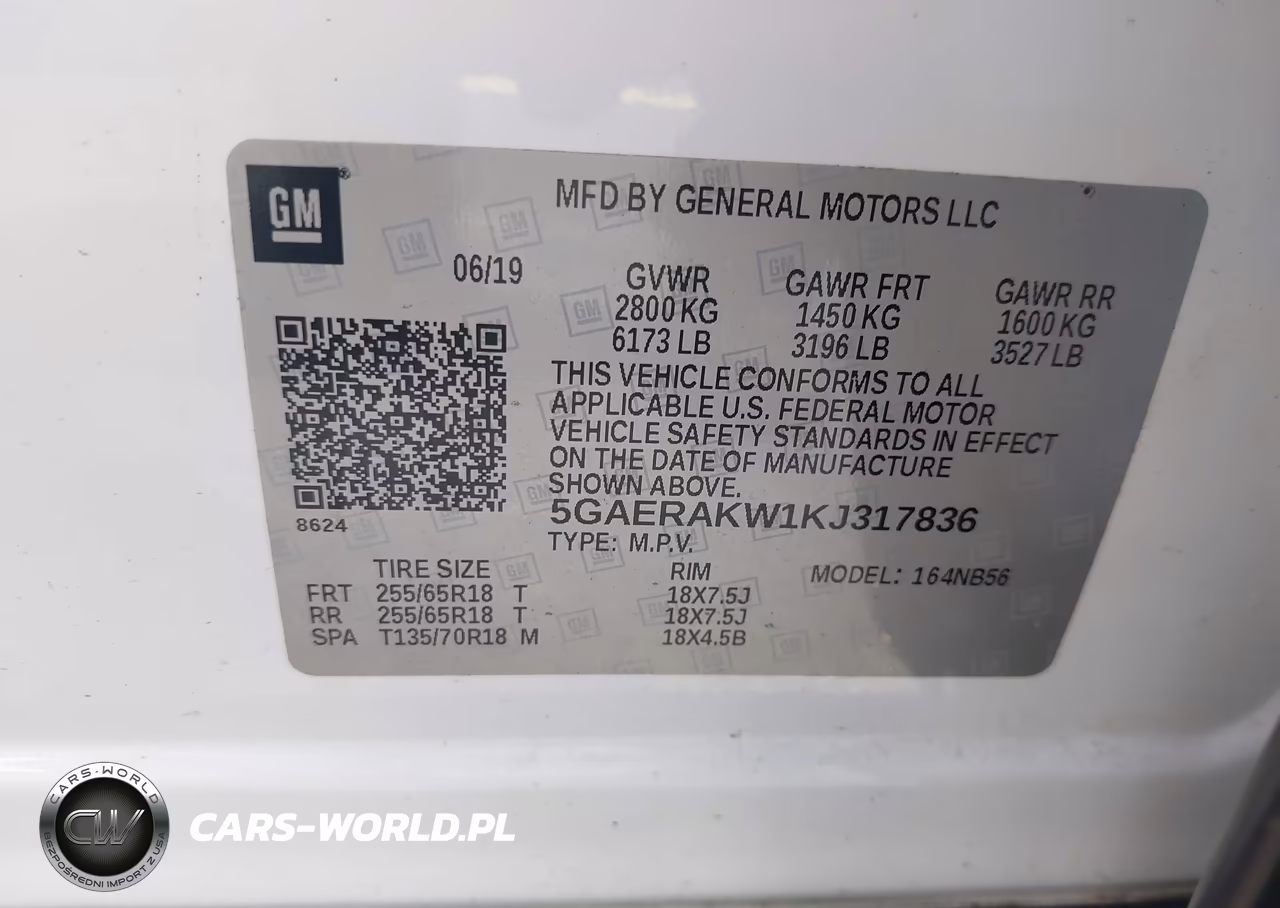 2019 Buick Enclave Fwd Preferred VIN:5GAERAKW1KJ317836 - 9