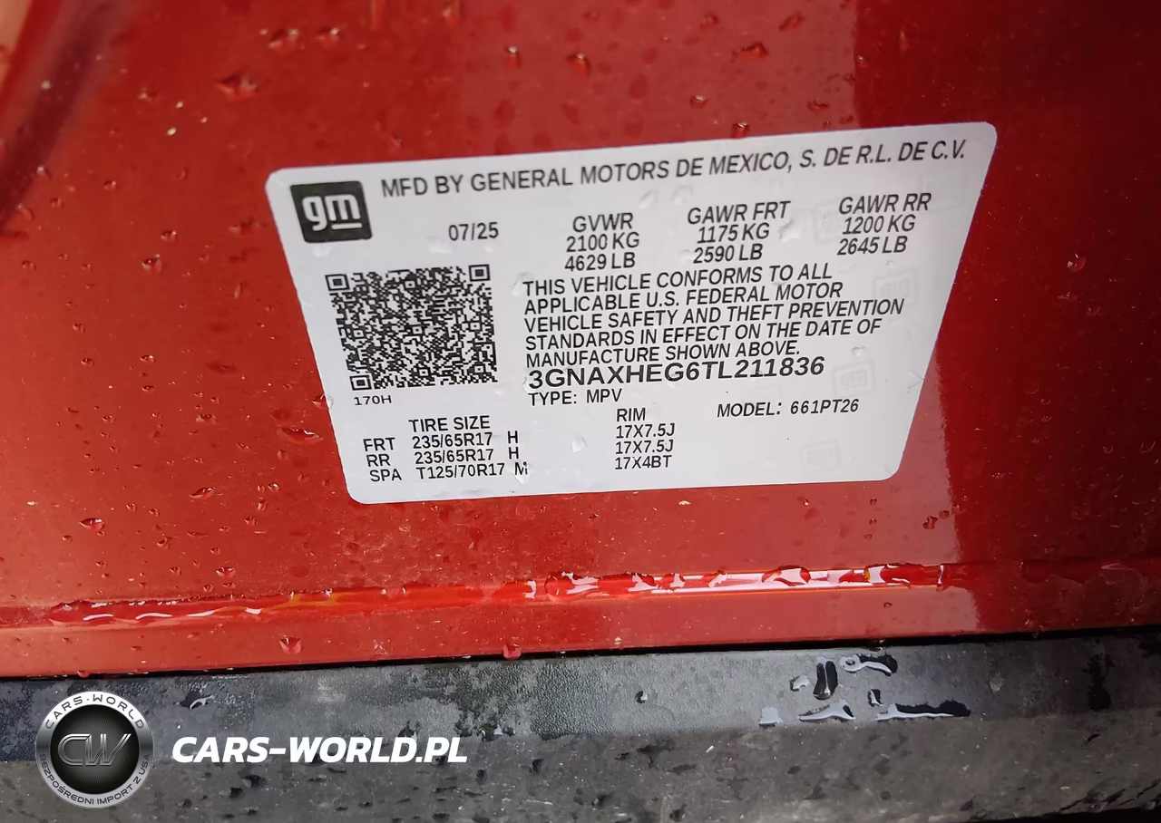 2026 Chevrolet Equinox Fwd Lt VIN:3GNAXHEG6TL211836 - 9