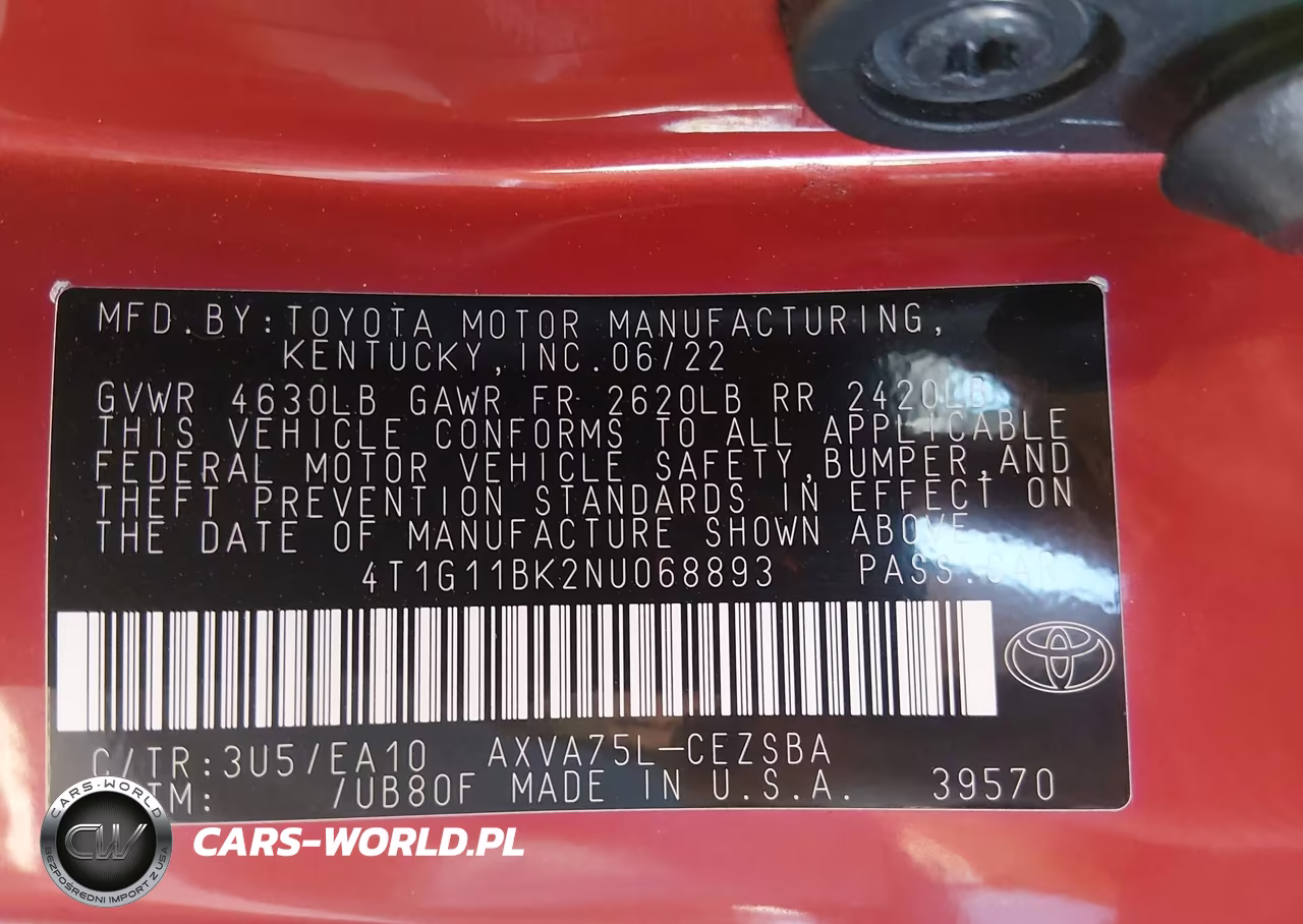 2022 Toyota Camry Se Awd VIN:4T1G11BK2NU068893 - 9