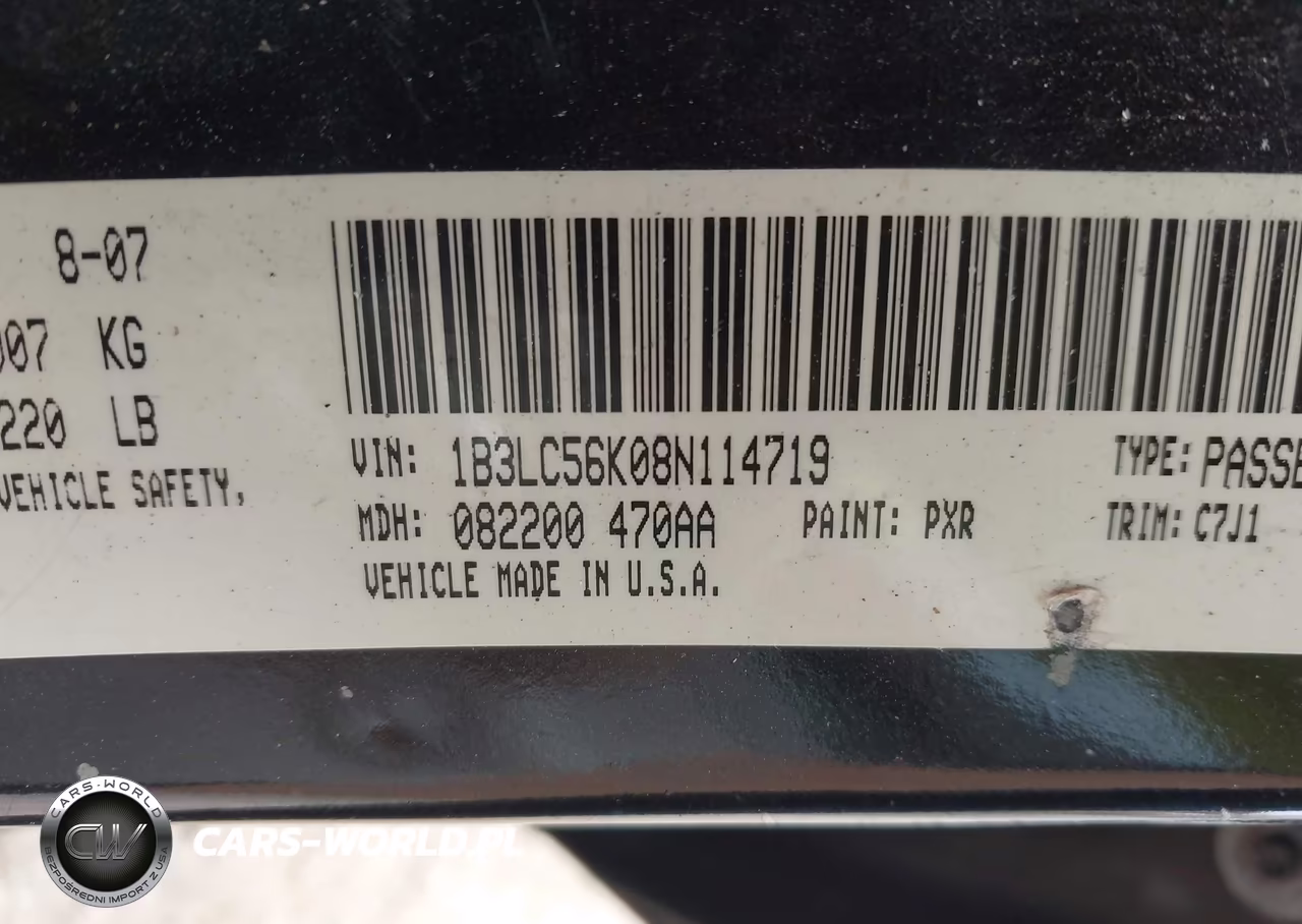 2008 Dodge Avenger Sxt VIN:1B3LC56K08N114719 - 9