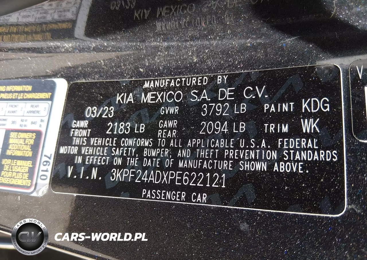 2023 Kia Forte Lxs VIN:3KPF24ADXPE622121 - 9