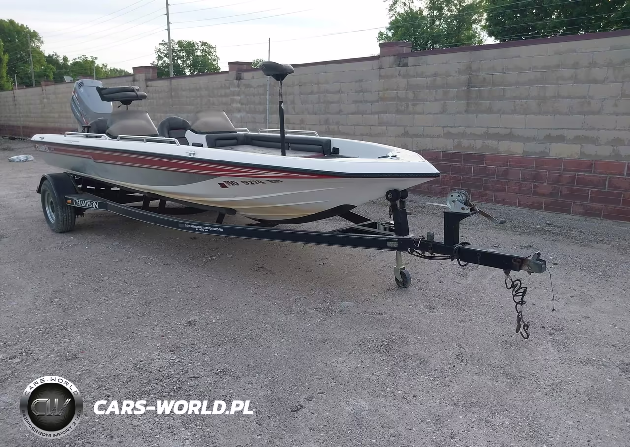 1998 Champion 202 Bass Boat And Trailer