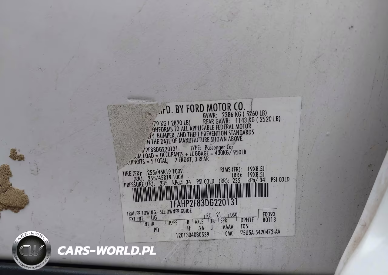 2013 Ford Taurus Limited VIN:1FAHP2F83DG220131 - 9