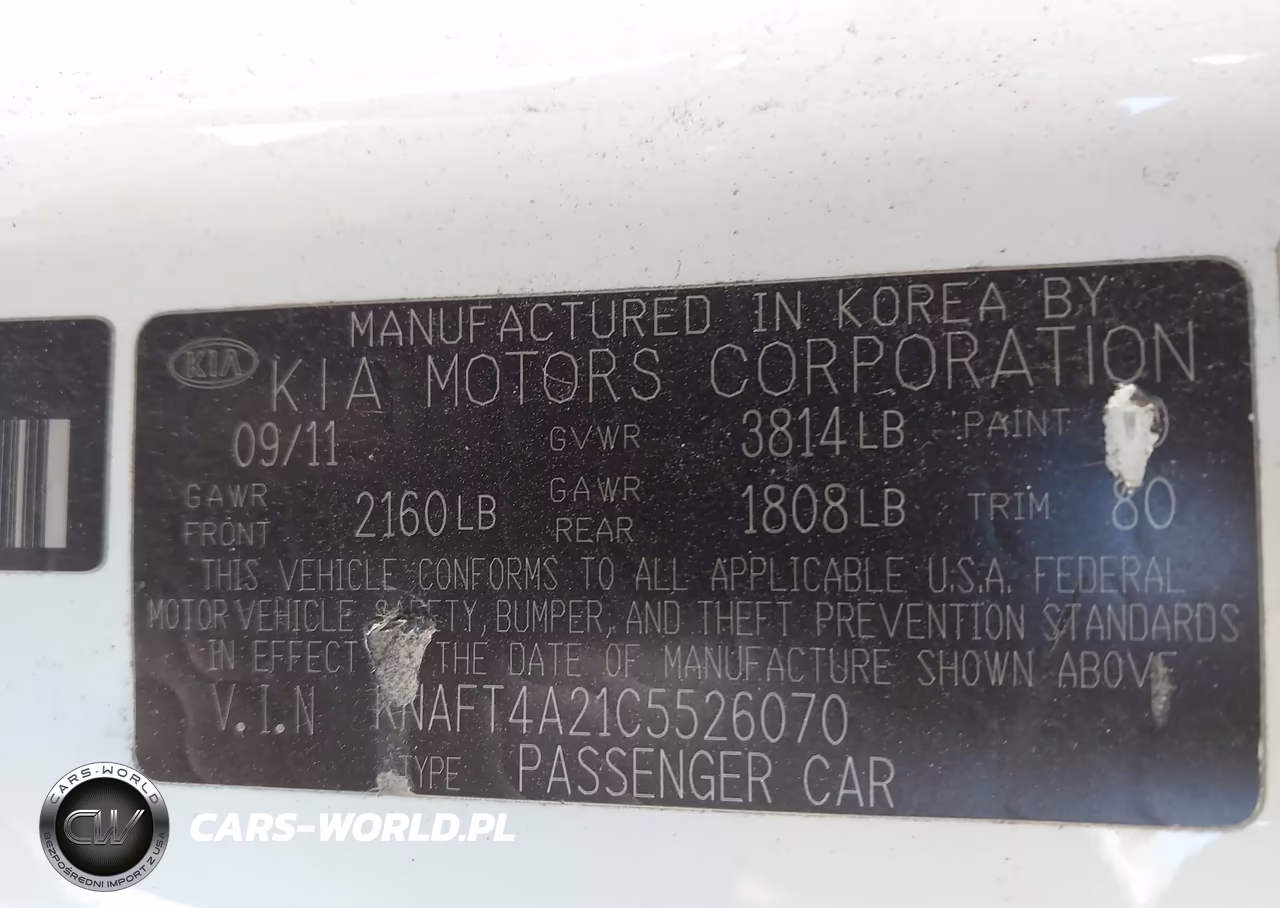 2012 Kia Forte Lx VIN:KNAFT4A21C5526070 - 9