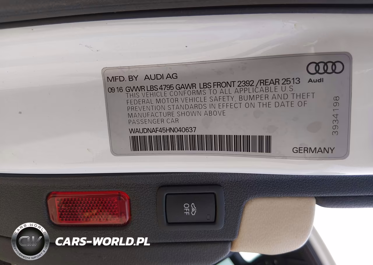 2017 Audi A4 2.0T Season Of Audi Premium VIN:WAUDNAF45HN040637 - 9