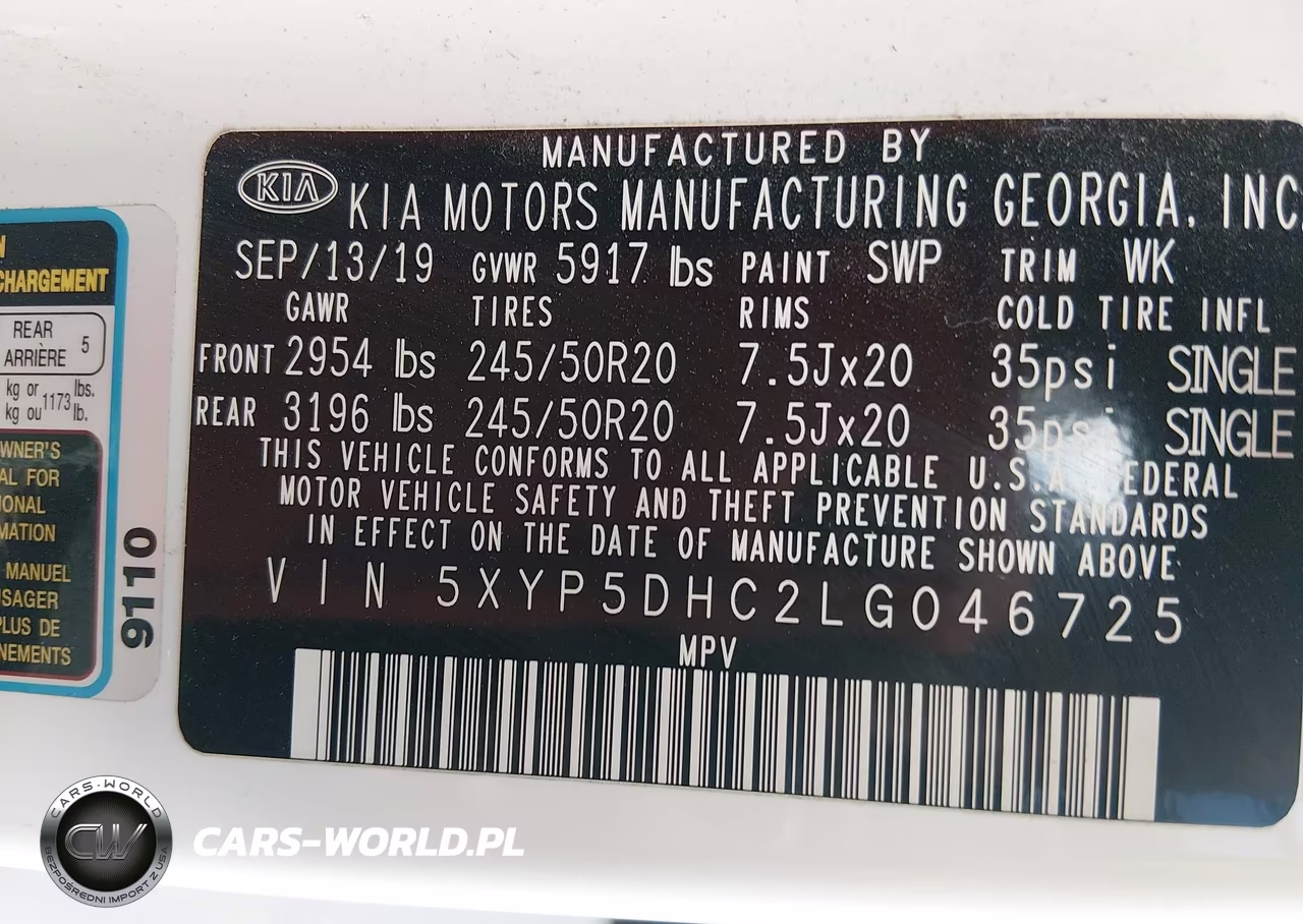 2020 Kia Telluride Sx VIN:5XYP5DHC2LG046725 - 9