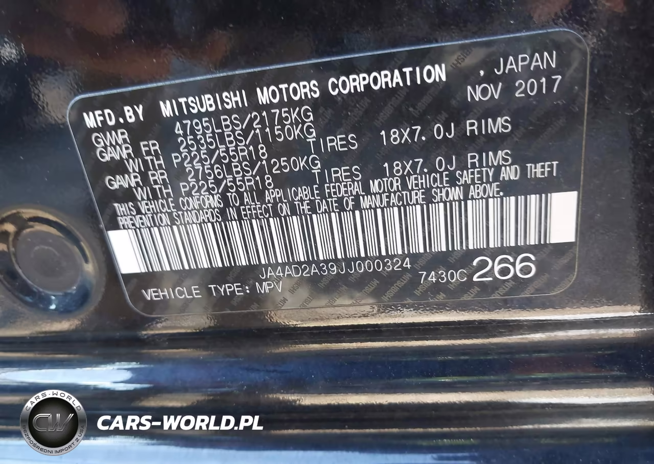 2018 Mitsubishi Outlander Es VIN:JA4AD2A39JJ000324 - 9