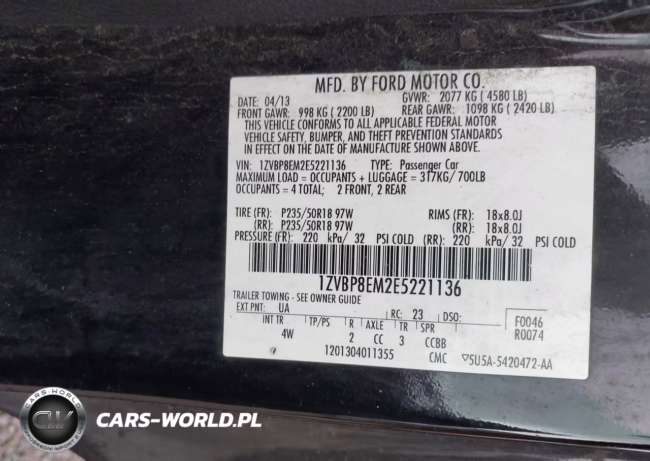 2014 Ford Mustang V6 Premium VIN:1ZVBP8EM2E5221136 - 9