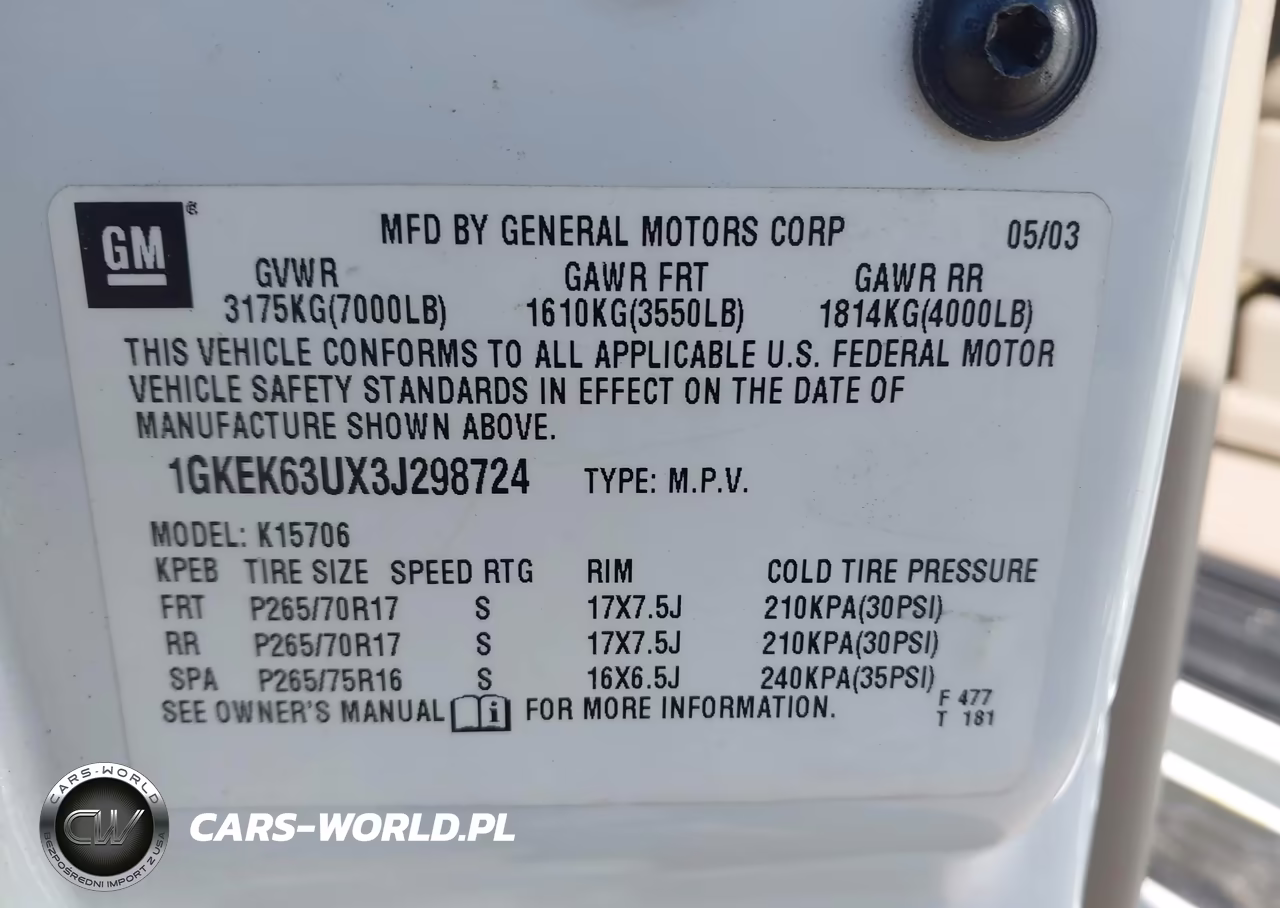 2003 GMC Yukon Denali VIN:1GKEK63UX3J298724 - 9