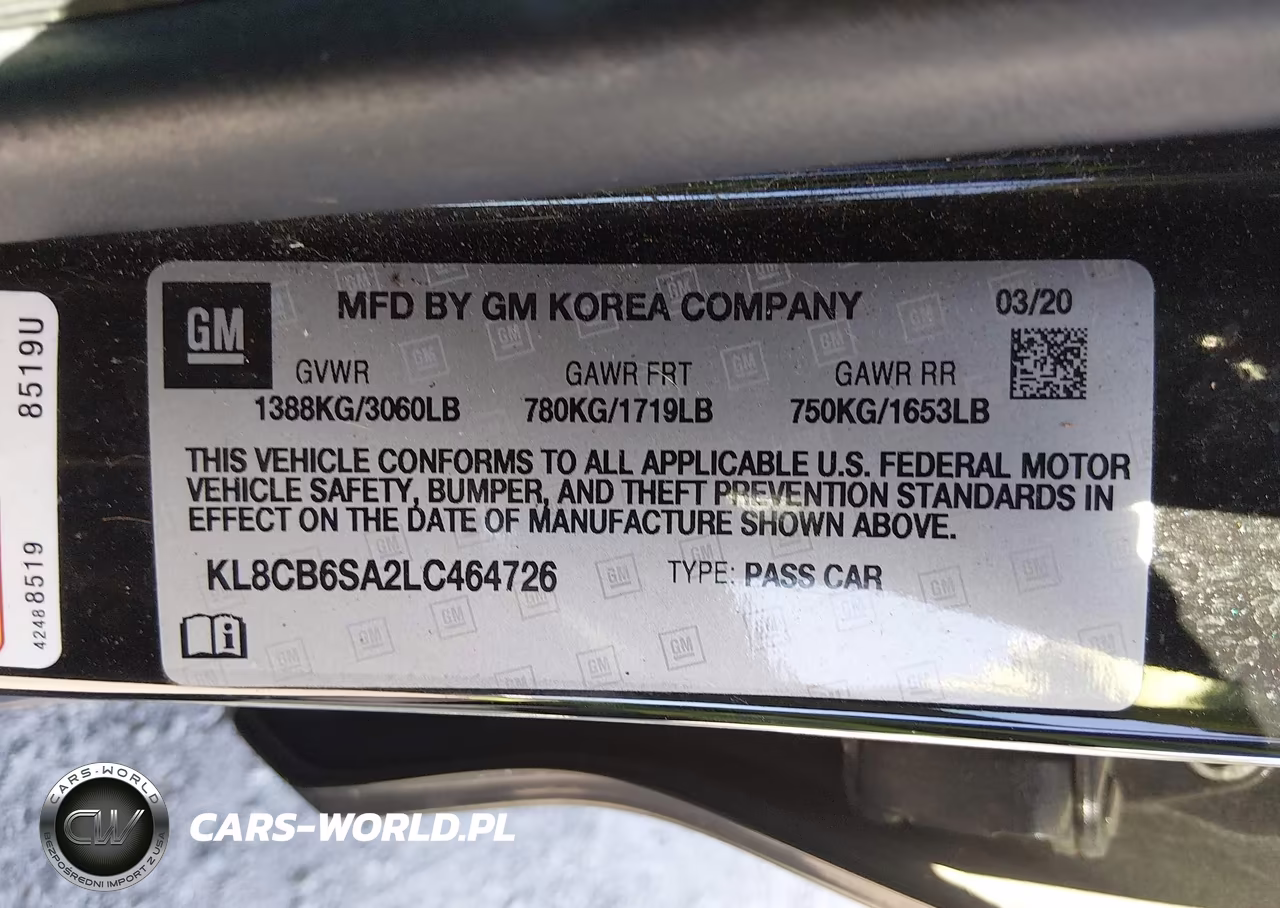 2020 Chevrolet Spark Fwd Ls Automatic VIN:KL8CB6SA2LC464726 - 9