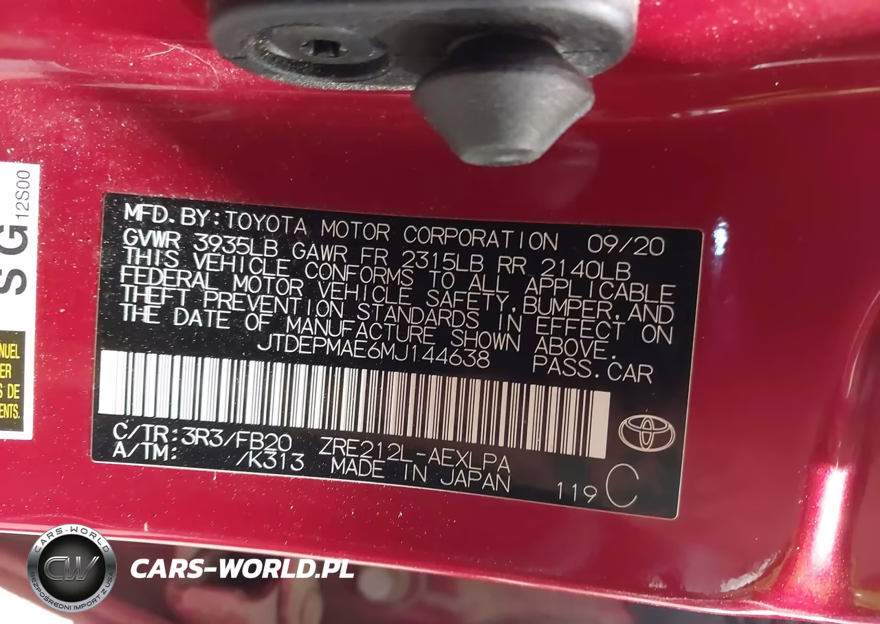 2021 Toyota Corolla Le VIN:JTDEPMAE6MJ144638 - 9