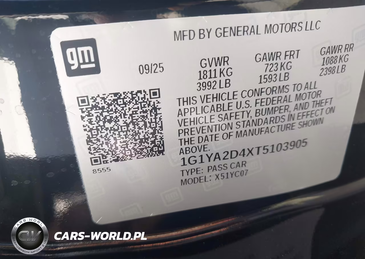 2026 Chevrolet Corvette Stingray VIN:1G1YA2D4XT5103905 - 9
