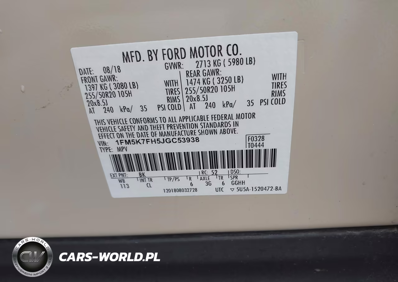 2018 Ford Explorer Limited VIN:1FM5K7FH5JGC53938 - 9