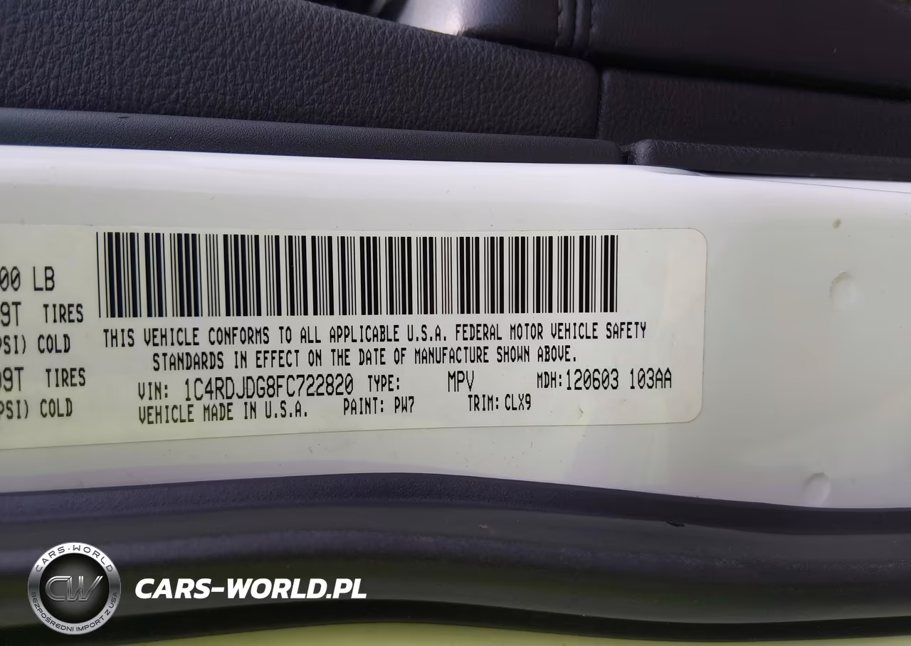 2015 Dodge Durango Limited VIN:1C4RDJDG8FC722820 - 9