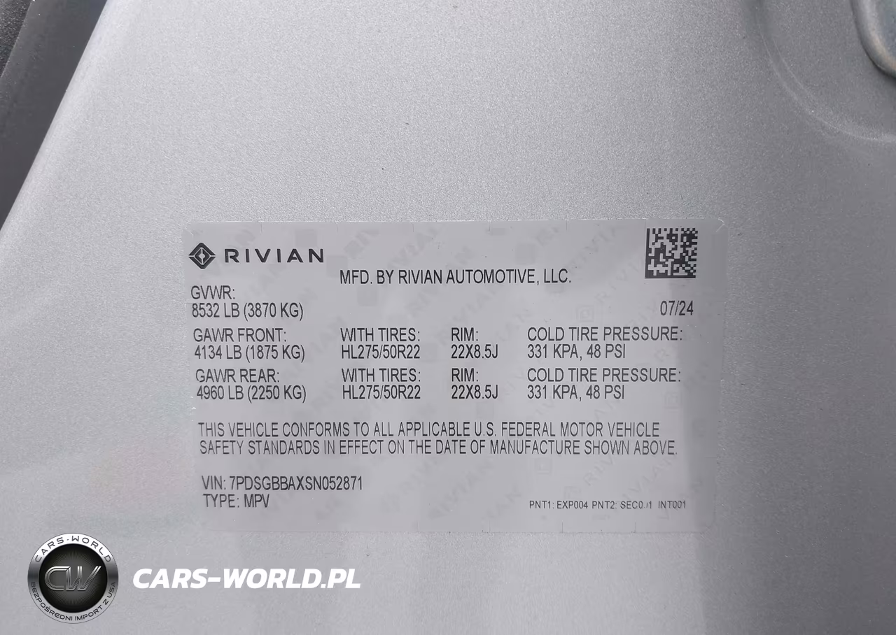 2025 Rivian R1S Adventure Dual Motor Large Pack-Adventure Dual Motor Max Pack VIN:7PDSGBBAXSN052871 - 9