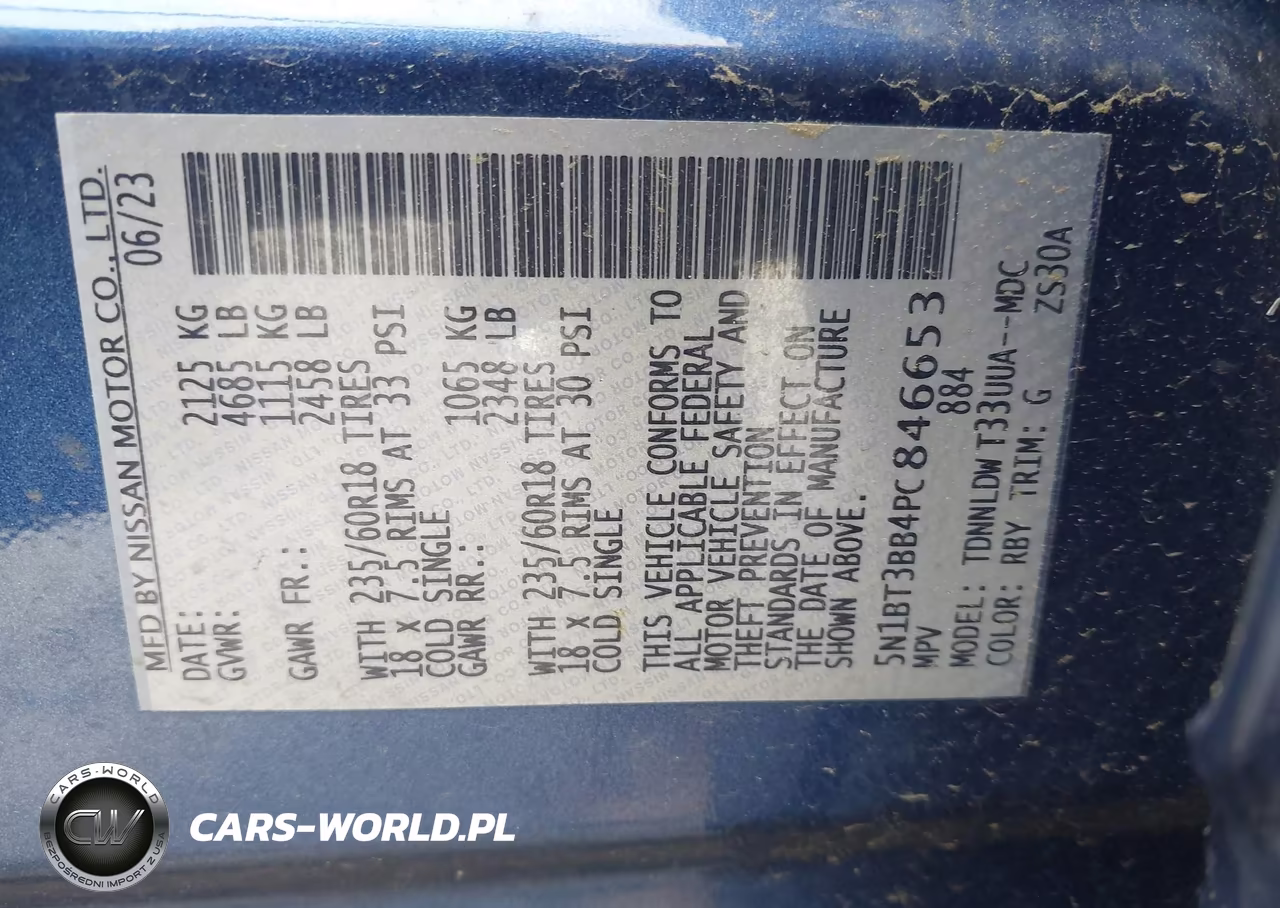 2023 Nissan Rogue Sv Intelligent Awd VIN:5N1BT3BB4PC846653 - 9