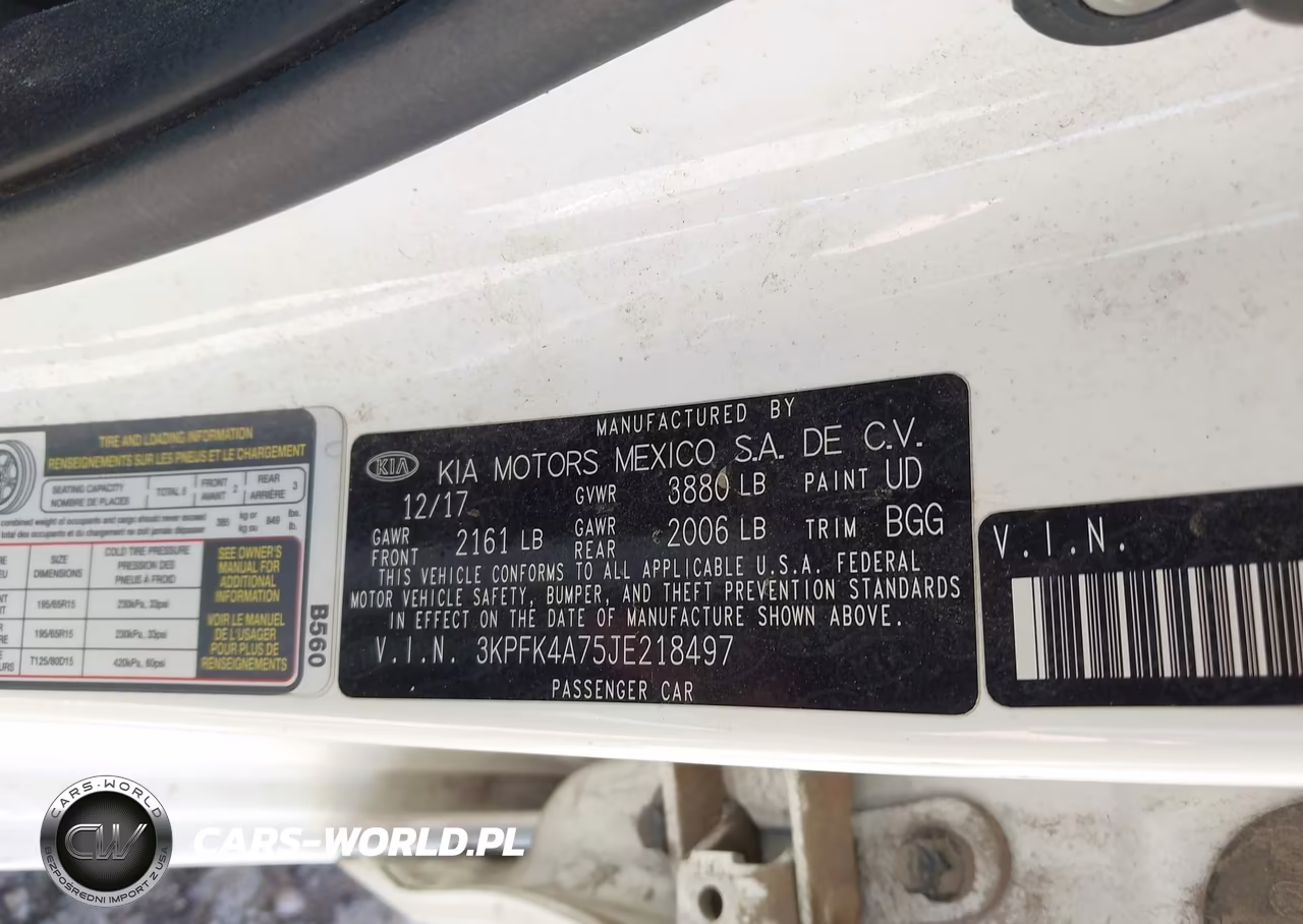 2018 Kia Forte Lx VIN:3KPFK4A75JE218497 - 9