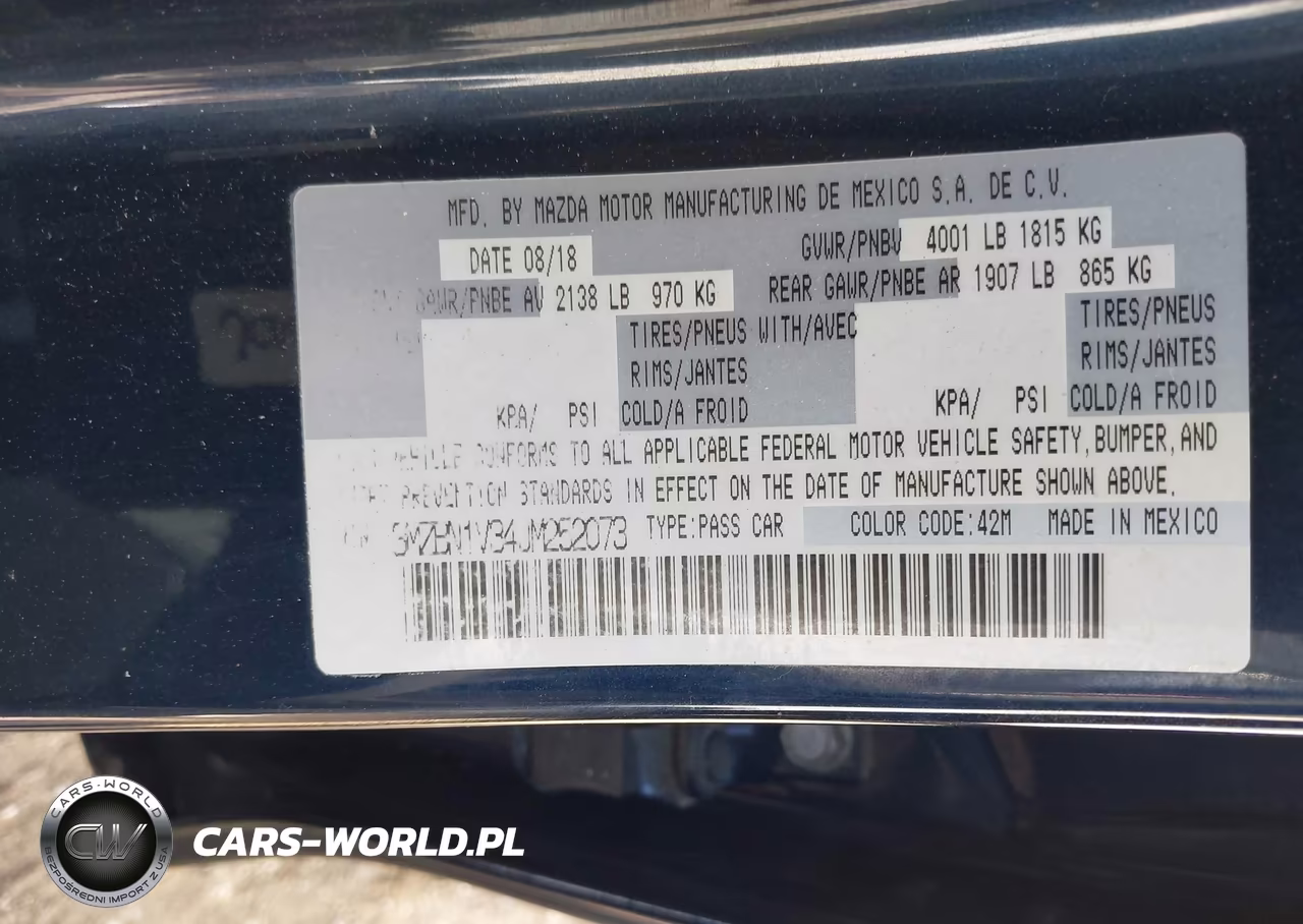 2018 Mazda Mazda3 Touring VIN:3MZBN1V34JM252073 - 9