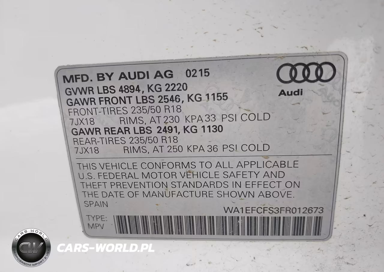 2015 Audi Q3 Premium Plus VIN:WA1EFCFS3FR012673 - 9