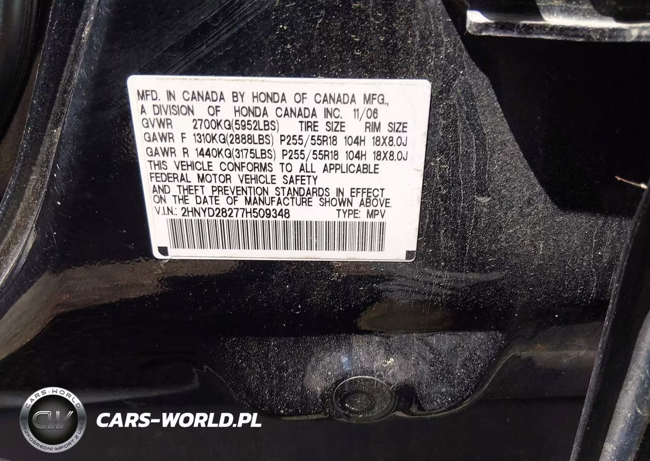 2007 Acura Mdx VIN:2HNYD28277H509348 - 9