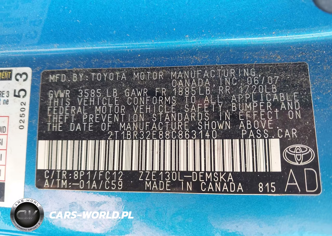 2008 Toyota Corolla S VIN:2T1BR32E88C863140 - 9
