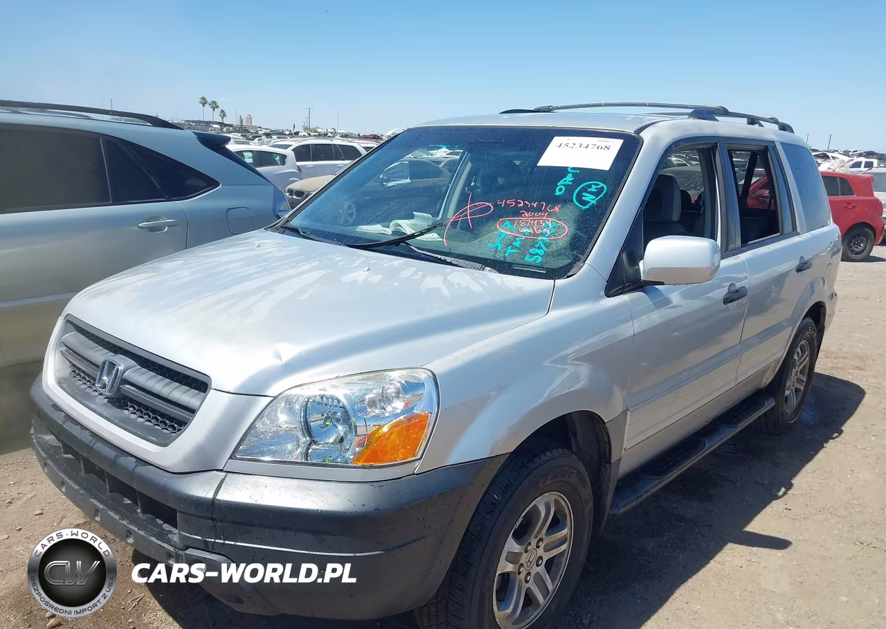2004 Honda Pilot Ex-L VIN:2HKYF187X4H587728 - 2