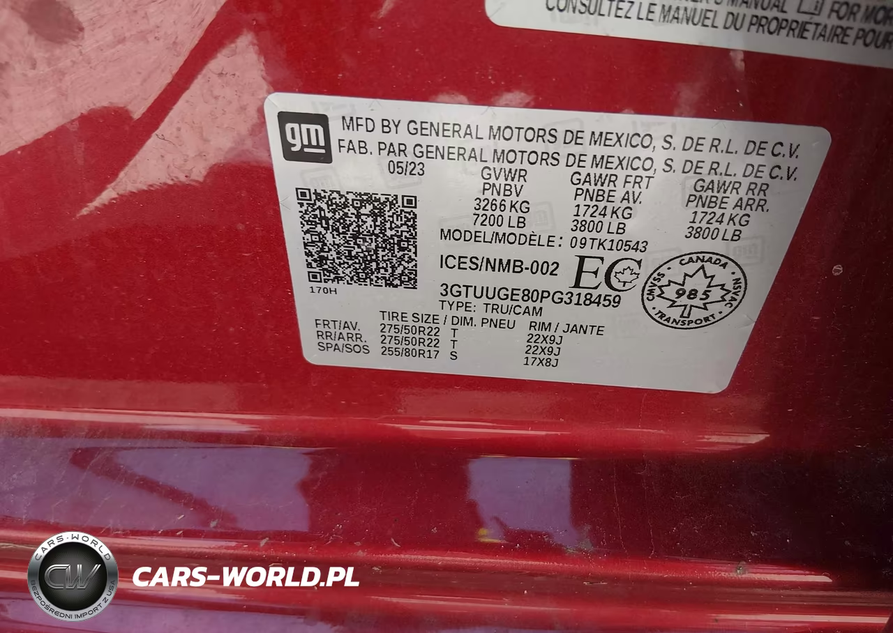 2023 GMC Sierra 1500 Denali VIN:3GTUUGE80PG318459 - 9